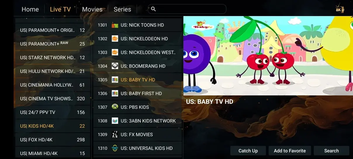 Förhandsvisning av svensk IPTV app 3
